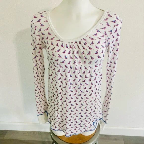 Billabong Thermal Bird Print Top 🦢 - Picture 1 of 3